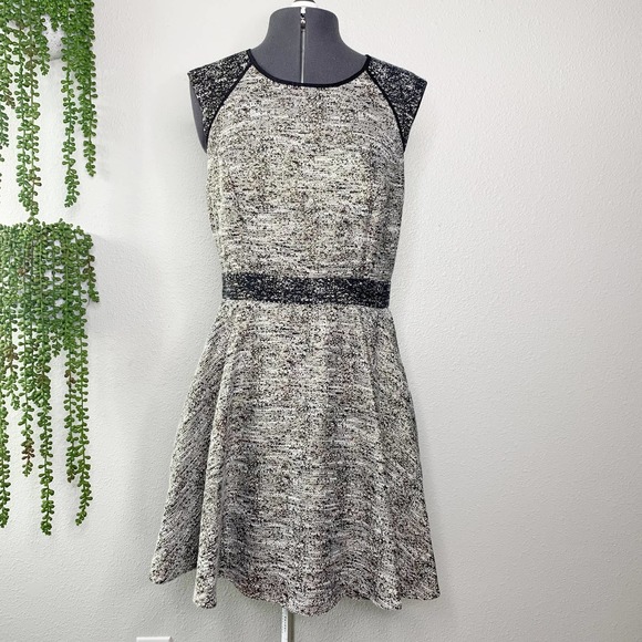 Rachel Zoe Marley Metallic Multi Fit & Flare Mini Dress Women's Size 8 - Picture 9 of 9